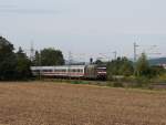 Die 101 141 am 14.08.2011 mit dem IC 2208 (M�nchen - Berlin) hier in Redwitz.